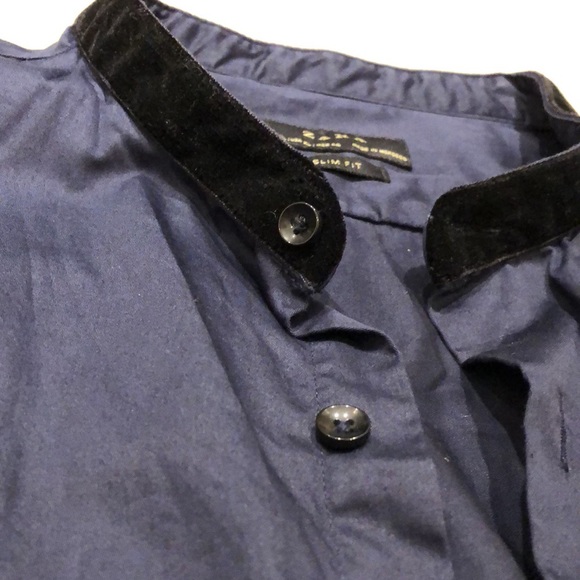 Zara Navy Dress Shirt - Picture 3 of 3